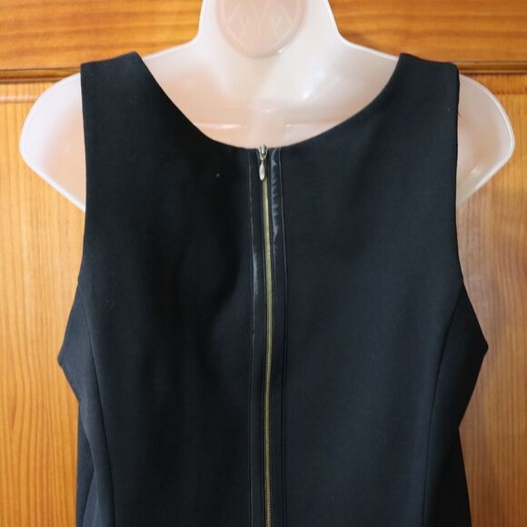 Banana Republic Black Tank Square Neck Mini Dress 14 Corporate Goth - Picture 8 of 15